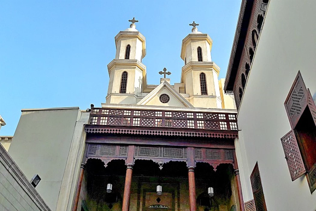 The Hanging Church from the outside in cairo